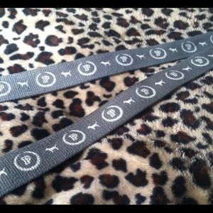 Victoria's Secret Love Pink grey and white belt