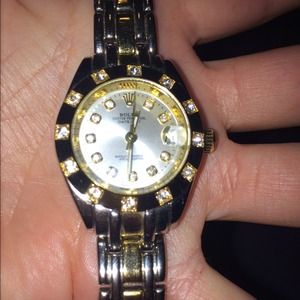 Two tone watch Rolex style
