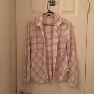 Free People plaid flannel shirt, size XS