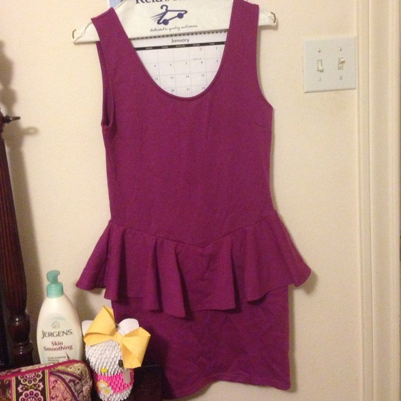 Cotton on peplum dress