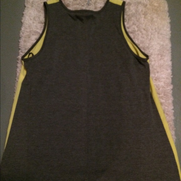 Hi-lowKardashian Kollection Tank Neon Yellow/grey - Picture 2 of 4