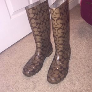Coach rain boots