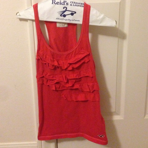 Hollister coral-orange tank top