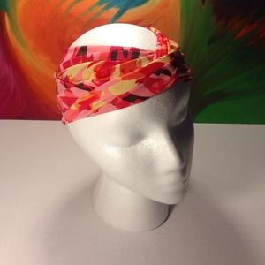Turban Mixed Print Red - Pink - Yellow