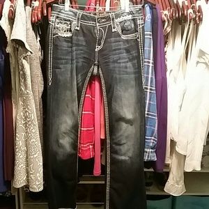 Dark wash rock revival Serena boot cut size 28