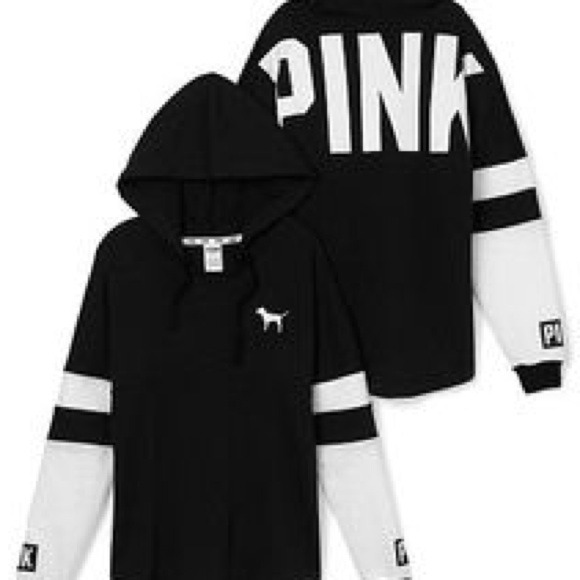 👀ISO!!!!!!! VS Varsity Hoodies! Size LARGE👀