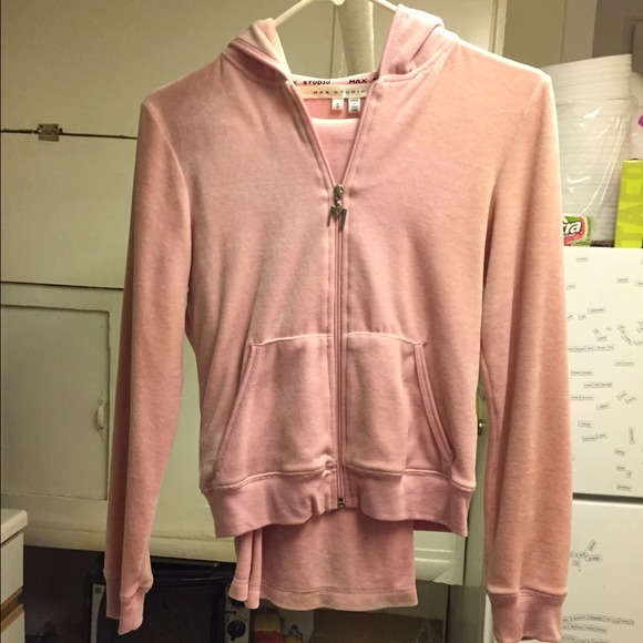 Bundle: pink matching tracksuit: pants & zip-up