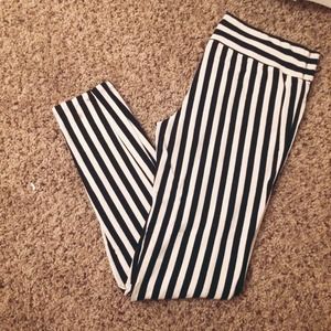Black & White Stripped Pants