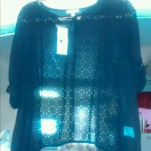 🔖SOLD ON EBAY🔖NWT Hot&Delicious Black Sheer Top