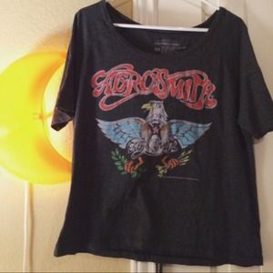 🔴ON HOLD🔴 Aerosmith slouchy grey tee