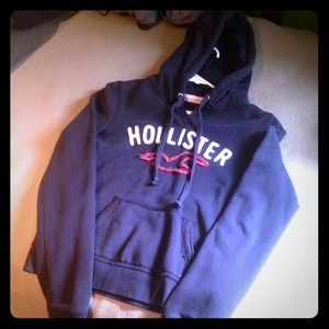 Dark Navy Blue Hollister Hoodie