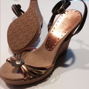 BCBG wedge sandals