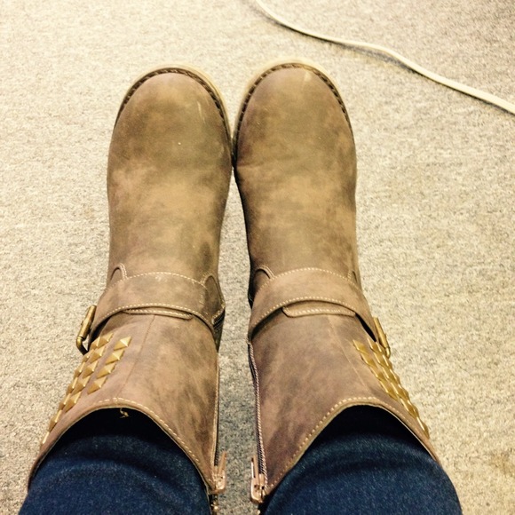 Dots Boots - Taupe short boots