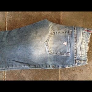 Guess Jeans straight to skinny leg medium wash