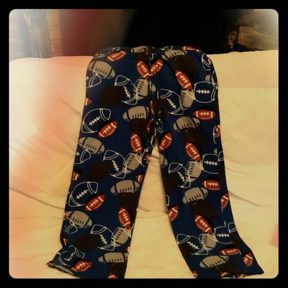 Fuzzy football pajama pants - Picture 1 of 1