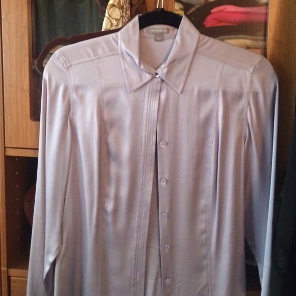 Silk Ann Taylor button front shirt