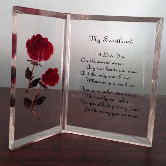"My Sweetheart" poem (free w/purchase - just ask!)