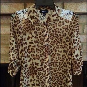 cute leopard print blouse