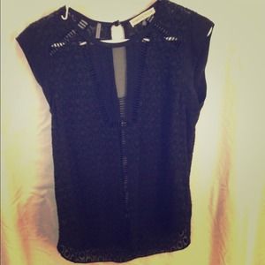 Rebecca Taylor Black Blouse