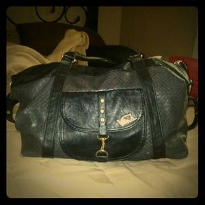 black and gold handbag