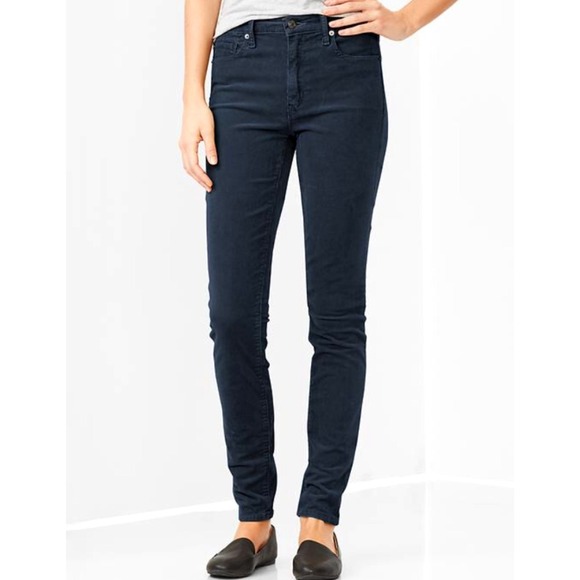 GAP | Teal High Rise Skinny Cords - Picture 1 of 4