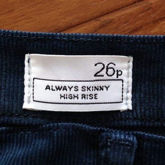 GAP | Teal High Rise Skinny Cords - Picture 4 of 4