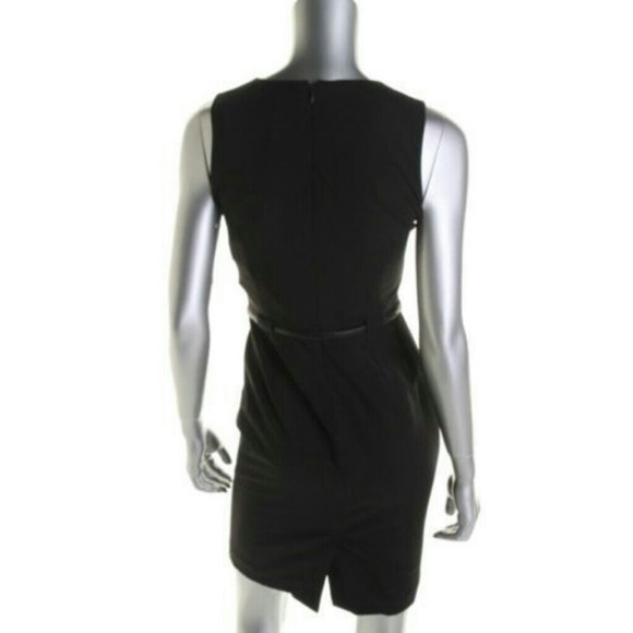 CALVIN KLEIN Black Boat Neck  Sleeveless Dress - Picture 2 of 2