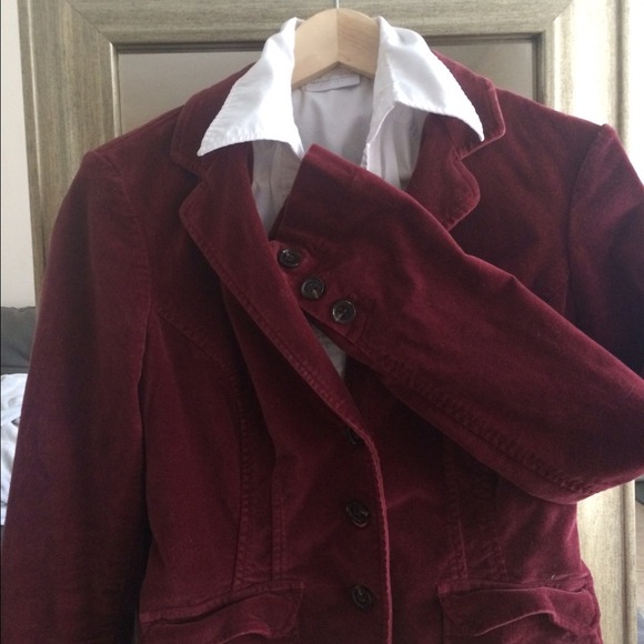 Tommy Hilfiger Red Velvet Blazer