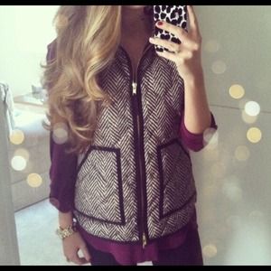 Herringbone vest never wore very adorable!