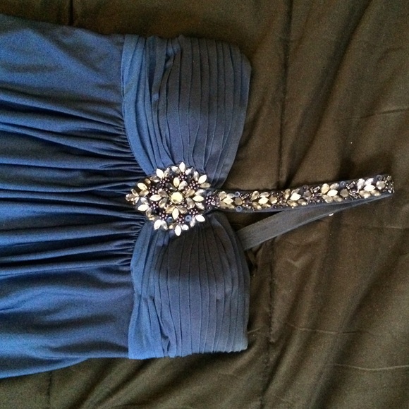 Blue Ombré Prom Dress - Picture 2 of 3