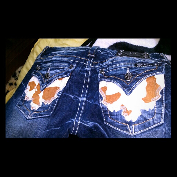 Miss Me Denim - Miss me jeans cow hide pocket