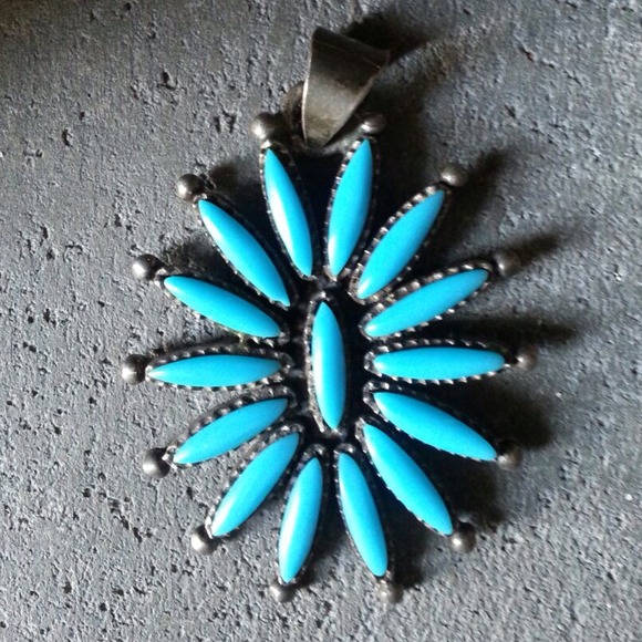 turquiose & 925 silver pendant