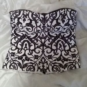 White House Black Market Strapless Bustier