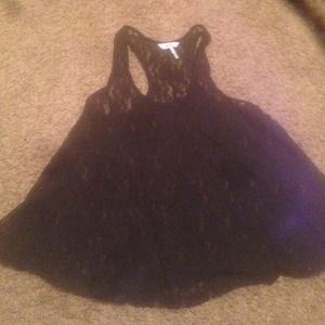 Black lace tank top