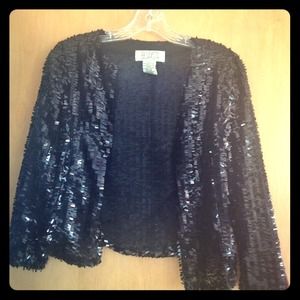 ✨BB Dakota black sequined jacket shell - sparkle!✨