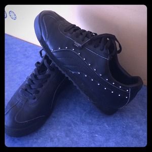 Black Rhinestone Authentic Puma's