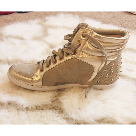 Gold Studded Sneakers