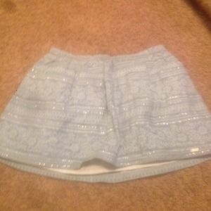 Skirt with sequins Light blue with darkblue detail