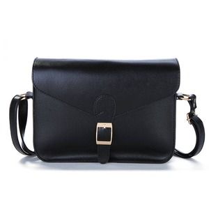 Black Leather Crossbody Bag!!!!