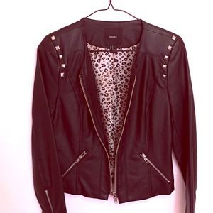 Faux Leather jacket (black)