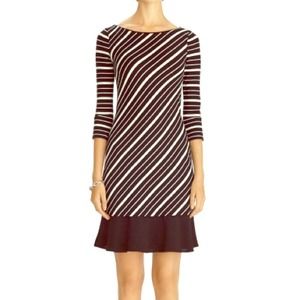 SALE 3/4 sleeve stripe chemise WHBM dress
