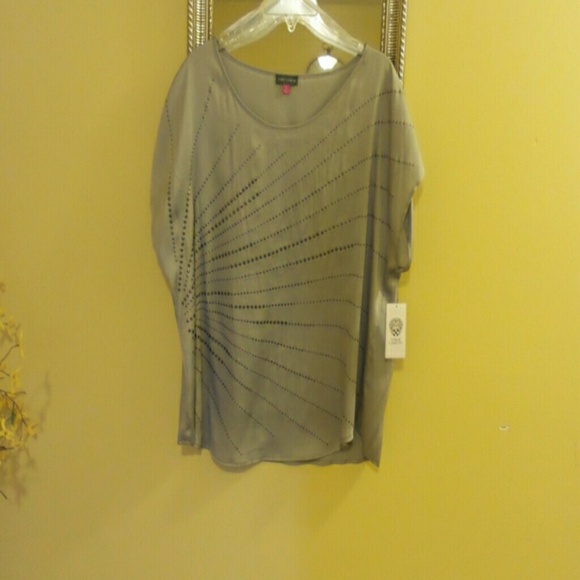Vince Camuto Silver Blouse NWT WAS  $40