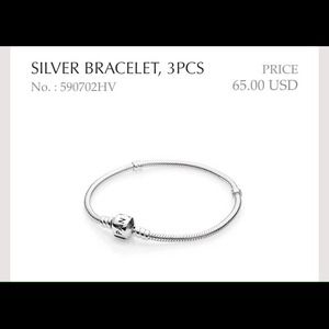 Sterling Silver Pandora Bracelet (3 PCS)