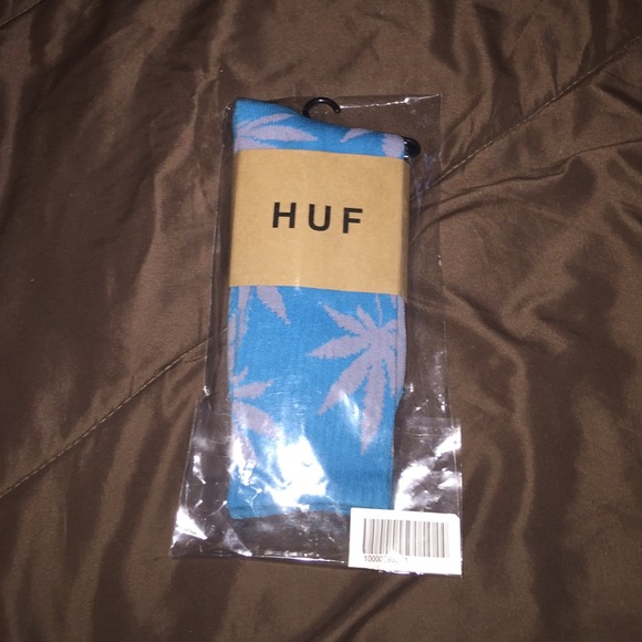 Brand new blue & gray huf socks