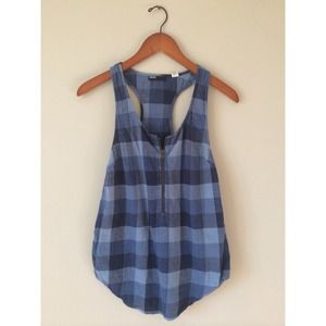 Urban Outfitters Navy Blue Racerback Top