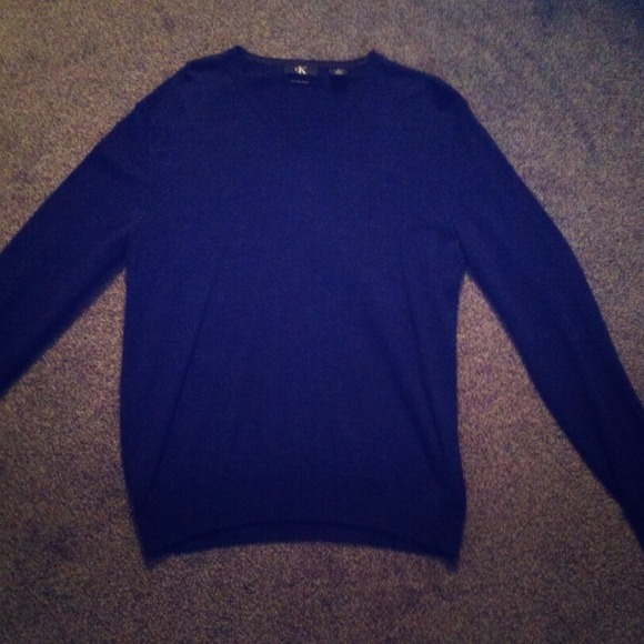 Navy Blue Calvin Klein V Neck sweater