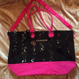 Large vs Victoria's Secret duffle bag