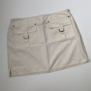 Express beige ivory mini skirt size 3/4