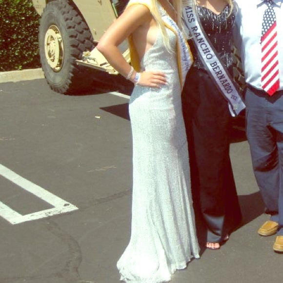 Stunning silver sequin gown