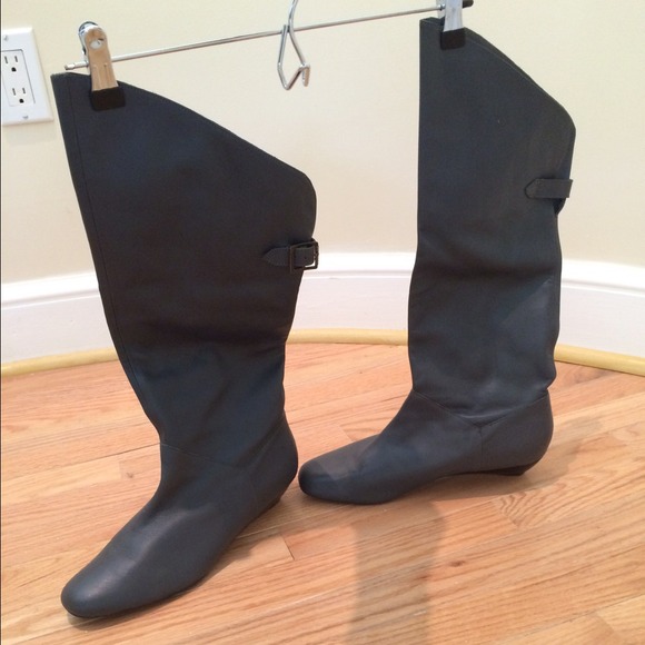 Steve Madden "Ghoustt" grey leather boots - Picture 3 of 4